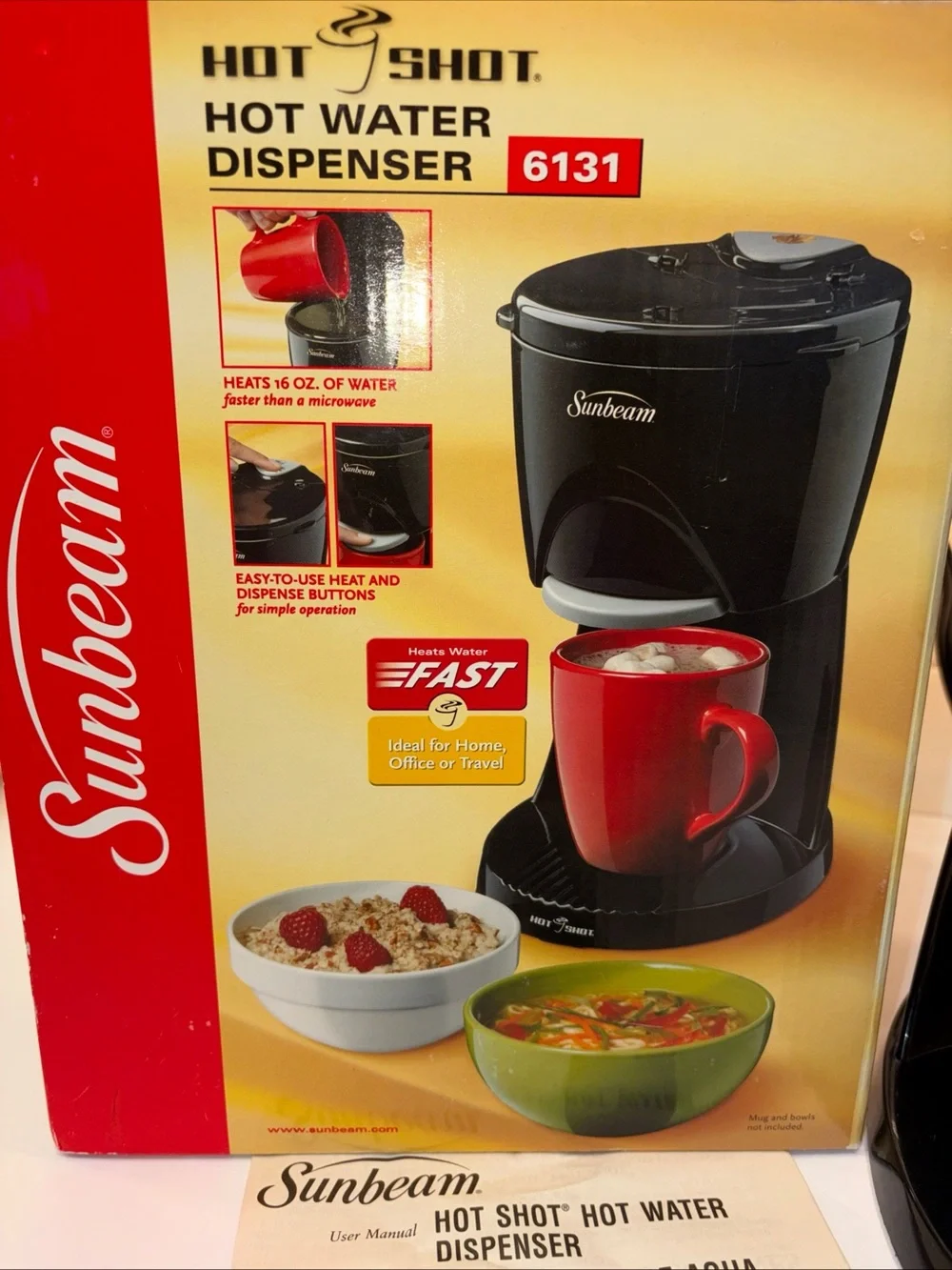 Sunbeam Black Single-Cup Hot Water Dispenser